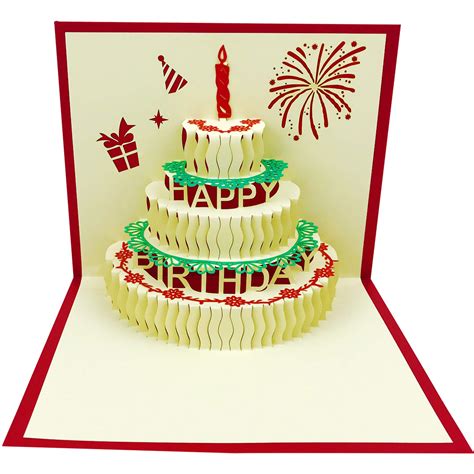 Buy 3D Pop Up Birthday Cards,Birthday Greeting Cards Handmade Happy ...