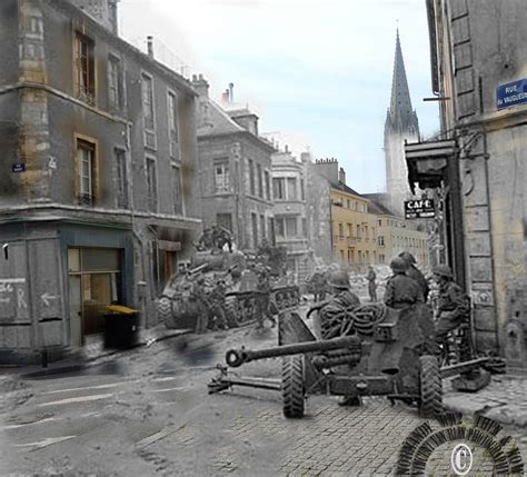 Then and now... Caen (© Normandy WW2 Then & Now) Normandy Ww2, D Day Normandy, Caen, Then And ...