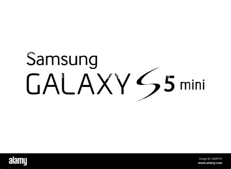 Samsung Galaxy S5 Mini Logo White Background Stock Photo Alamy