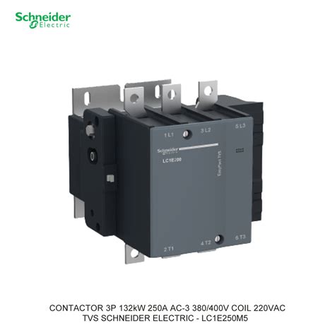 Kontaktor Schneider LC1E250M5 132KW 220VAC