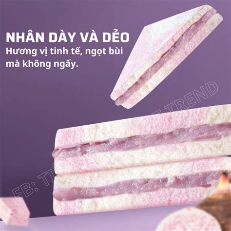 HỎA TỐC Bánh Sandwich nhân khoai môn siêu hot hộp 8 cái Shopee Việt Nam