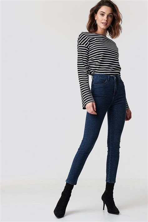 Highwaist Skinny Jeans Na Kdcom Blue Skinny Jeans Outfit Outfits Blue