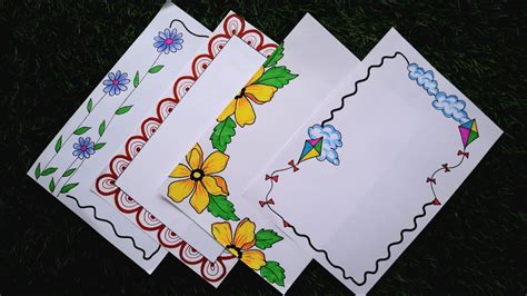 border designsborder design making ideasfront page decoration ideas