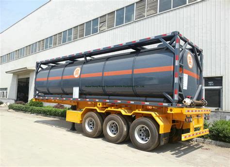 Ft Steel Lined Pe Chemical Tank Container For Hcl Naoh Naclo Pac