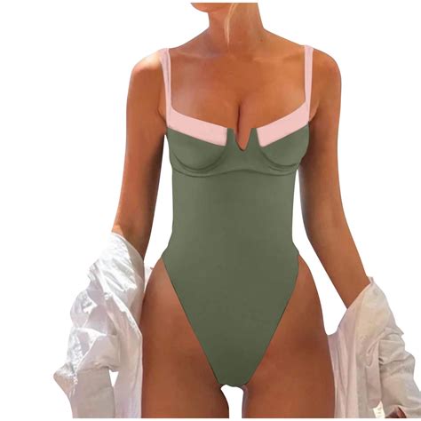 BeAi Women Swimsuits For Training Bikini Sets For Women Push Up Neon Plus Size Swimwear For