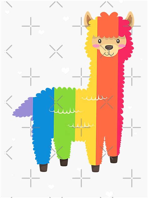 Funny Lgbt Flag Llama Gay Lesbian Rainbow Sticker For Sale By Gardnewerd Redbubble