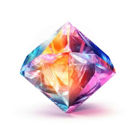 Premium Ai Image Holographic Diamond Big And Beautiful Jewel