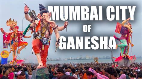 Mumbai City Of Ganesha Mumbai Ganpati Visarjan Girgaon Chowpatty