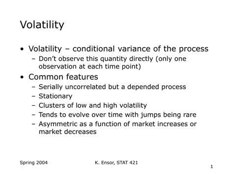 Ppt Volatility Powerpoint Presentation Free Download Id3119614