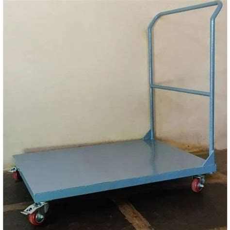 Blue Mild Steel Platform Trolley Load Capacity Kg 300 Kg At Rs 4500