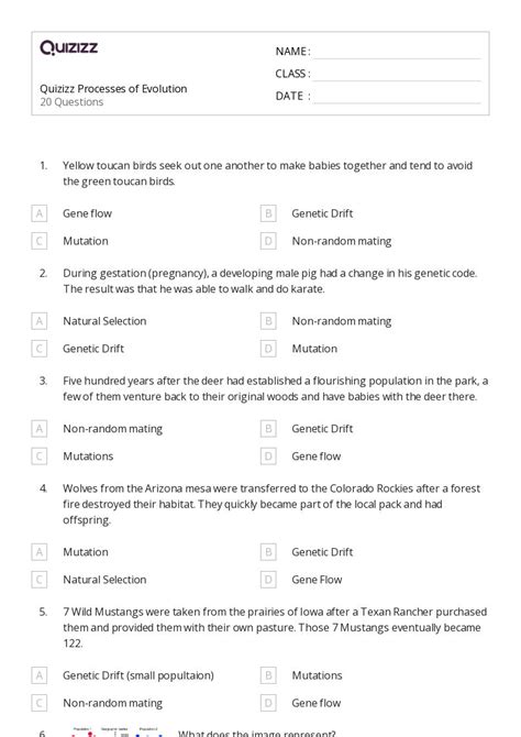 50 Genetic Mutation Worksheets For 9th Class On Quizizz Free And Printable