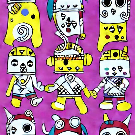 Viking Runic Monsters Graphic · Creative Fabrica