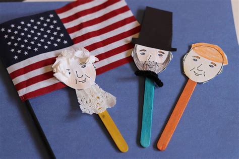 Jamison Pearl Puppet Crafts Childrens Crafts Presidents Day