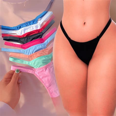 Kit Calcinhas Fio Duplo Biquini Microfibra Premium Intimates Tanga Tirinhas Lingerie