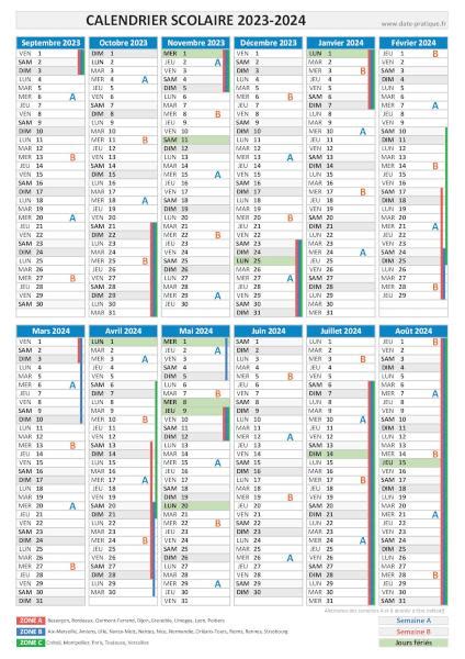 Calendrier Scolaire 2023 2024 Dates Officielles Dela Rentrée Et Des