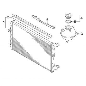 2022 Volkswagen Tiguan OEM Engine Cooling Parts Radiators CARiD
