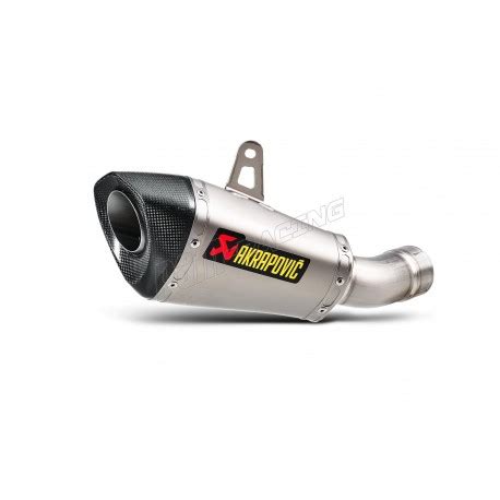 Silencieux Adaptable SLIP ON Mono Silencieux Titane Akrapovic Pour ZX