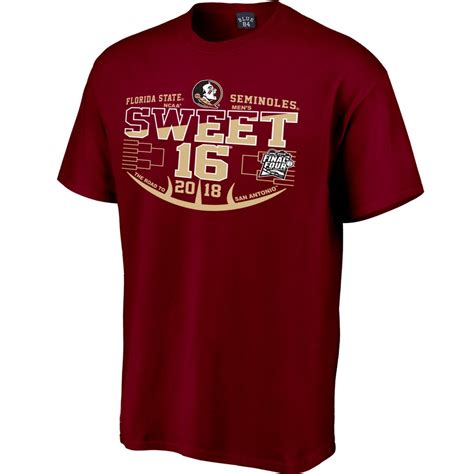 Mens Garnet Florida State Seminoles 2018 Ncaa Mens Basketball Tournament March Madness Sweet