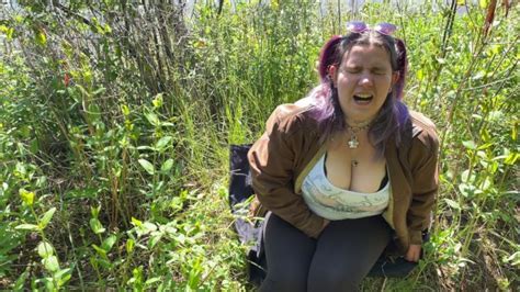 Vibrating Lace Panty Kit Outside One Clitoral Orgasm BBW