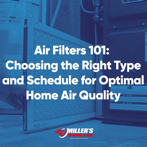 Air Filters 101: Choosing the Right Type and Schedule for Optimal Home
