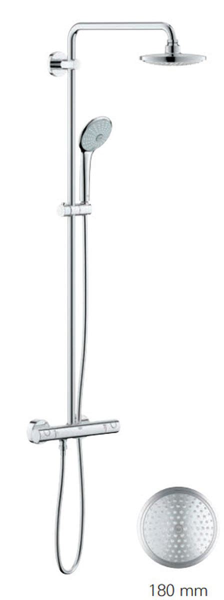 Euphoria Shower Set With Thermostat For Wall Mounting Chrome