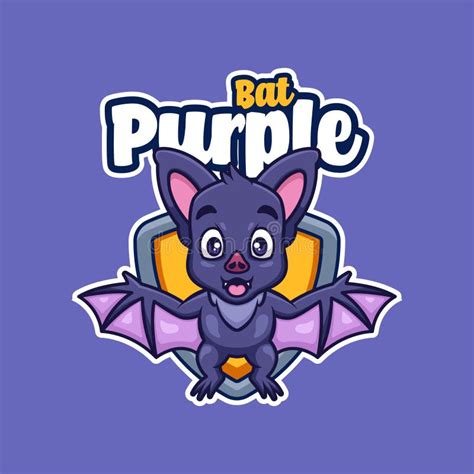 Purple Bat Logo Stock Illustrations 529 Purple Bat Logo Stock