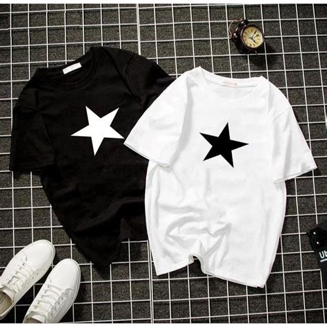 Jual Kaos Distro Star Kaos Bintang Terbaru Sablon Digital Polyflex