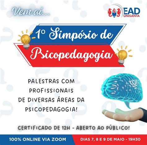 Psicopedagogia Ead - Universidade Santa Cecília promove 1.° Simpósio de Psicopedagogia EAD ...