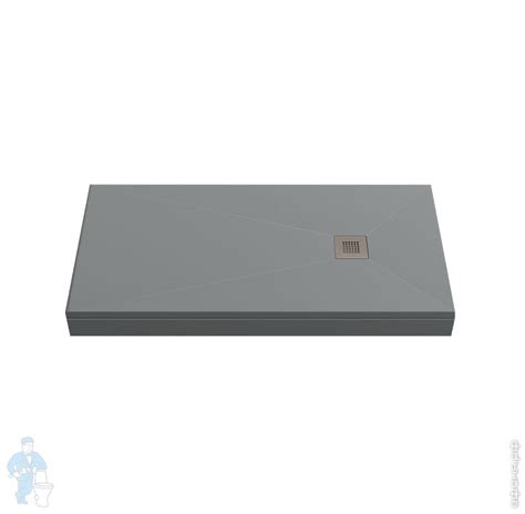 Душевой поддон GOOD DOOR BAS Essentia 1700x800 литевой мрамор, графит ...