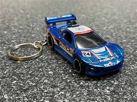 Acura Nsx Blue Keychain Hot Wheels Matchbox Etsy
