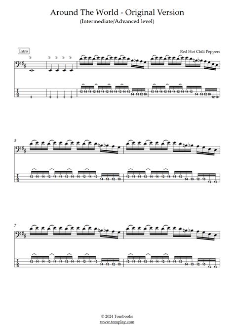 Around the World Versión Original Nivel Intermedio Avanzado Red Hot Chili Peppers