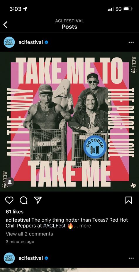 Red Hot Chili Peppers Confirmed For Both Sundays R Aclfestival