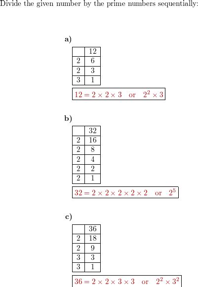 Find The Prime Factors Of The Following Numbers And Express Quizlet