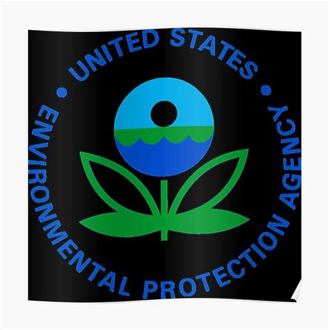 Póster Logotipo De La Epa Agencia De Protección Ambiental Agencia De Protección Ambiental