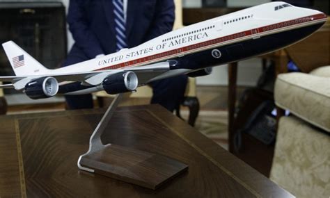 Trump Proudly Displays New Air Force One Model In Oval Office Live