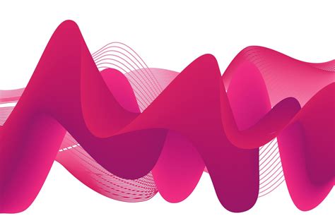 Abstract Pink Light Lines On White Background Abstract Wave Background