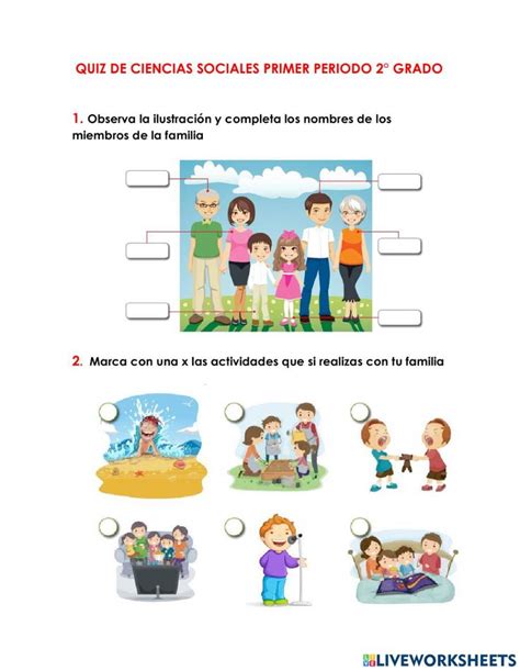 Familia Y Convivencia Worksheet Person Comics Social