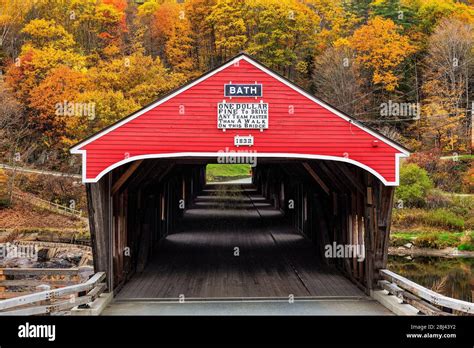 Covered bridge bath new hampshire hi-res stock photography and images