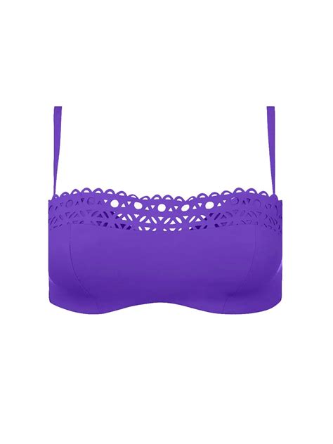 Lise Charmel Ajourage Couture Padded Bikini Top In Iris