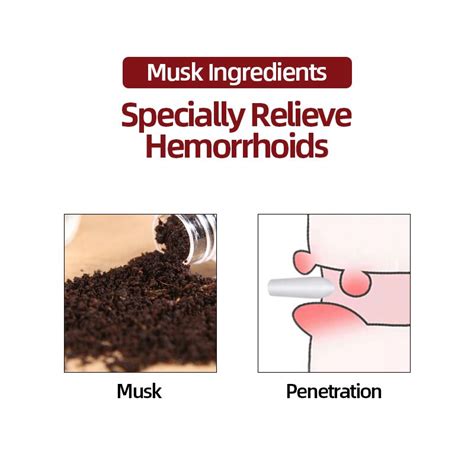 Musk Hemorrhoids Suppository Chinese Medicine Treatment External Hemorrhoid Removal Anal Fissure