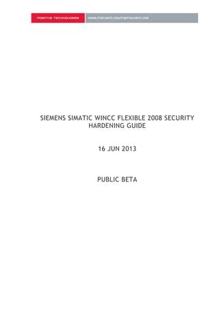 PT Siemens WinCC Flexible Security Hardening Guide PDF