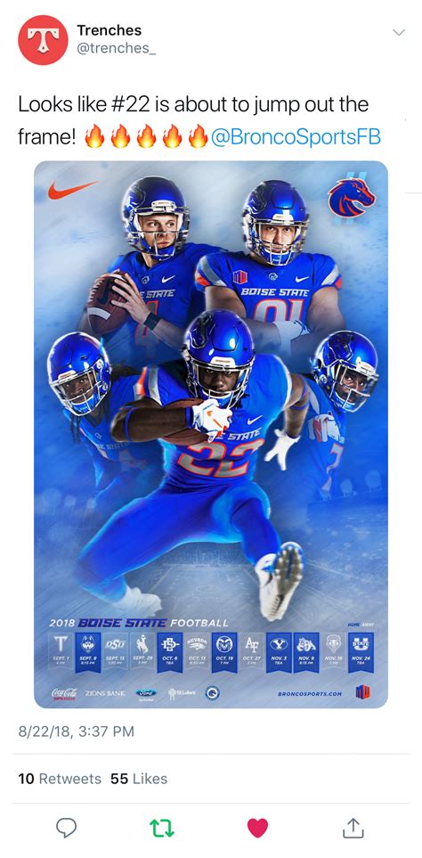 Boise State Football Schedule Janeta Mignon