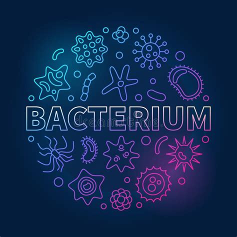 Ejemplo Redondo Del Esquema De La Microbiología Del Vector De La