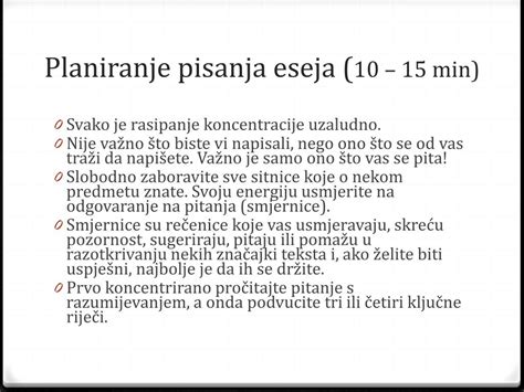 Ppt Kako Napisati Esej Na Državnoj Maturi Powerpoint Presentation