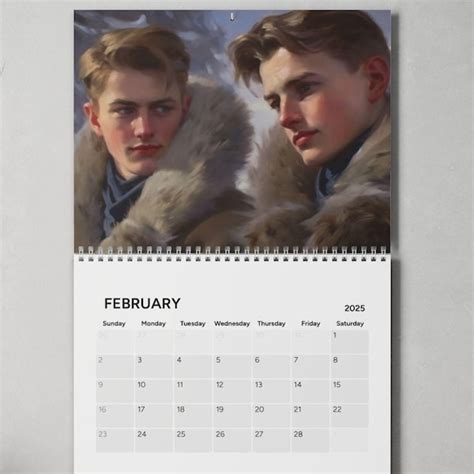 Nude Male 2025 Calendar Etsy