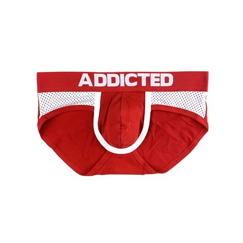ADDICTED AD COMBI MESH BRIEF RED Next Gay Thing