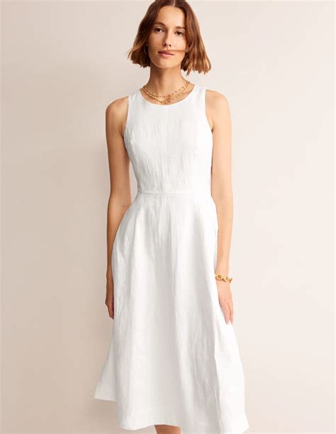 linen dresses white