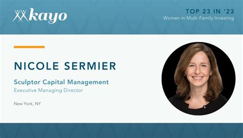 Congratulations to Nicole Sermier, Head of Residential Investments at ...