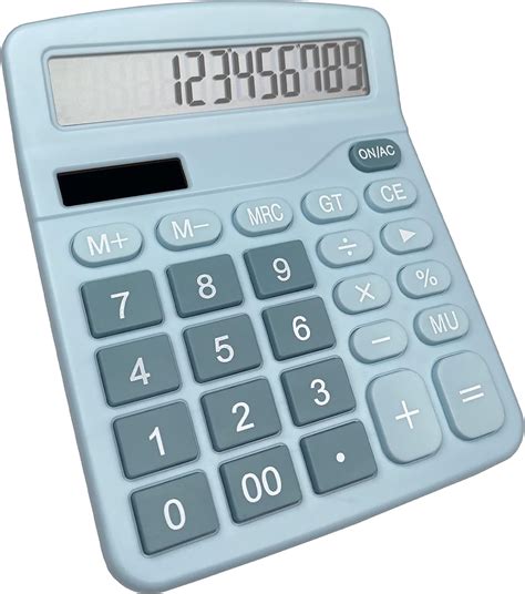 Newaner Calculatrice Calculette De Bureau Solaire Grand Cran Lcd