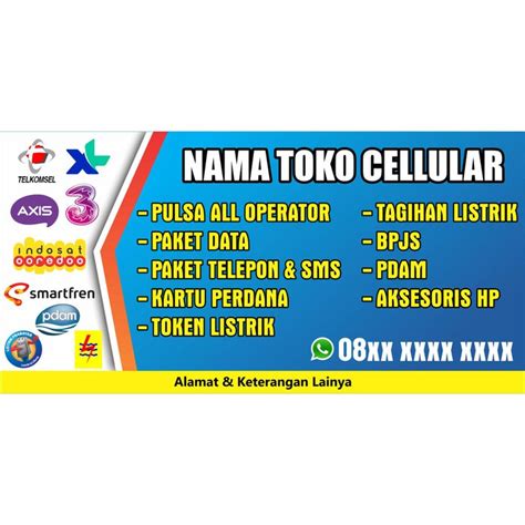 Detail Contoh Banner Counter Hp Koleksi Nomer